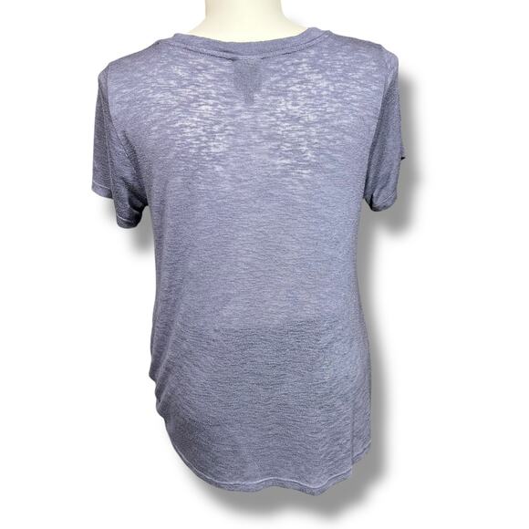 Bobeau Womens T Shirt Top Short Sleeve Twisted Hem Pullover Blue XXL - Picture 3 of 5